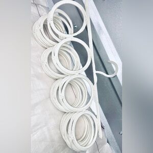 White Closet Organizer Hanger Set scarves ties belts bags